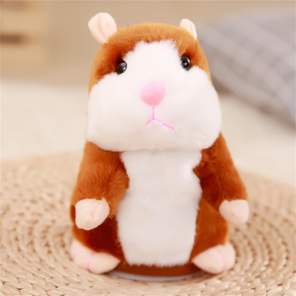 15cm Talking Hamster Mouse Pet Plush Toy Cute Soft Animal Doll Talking  Speak Imitate Sound Recorder Hamster Funny Toy Ki | Shopee Singapore