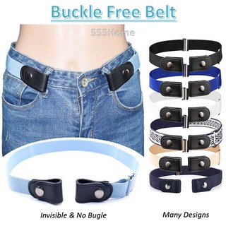 Image of [SG Seller] Buckle Free Belt / Men Women Jeans Pants Canvas Belt / Woman Waist Invisible Belt / Elastic