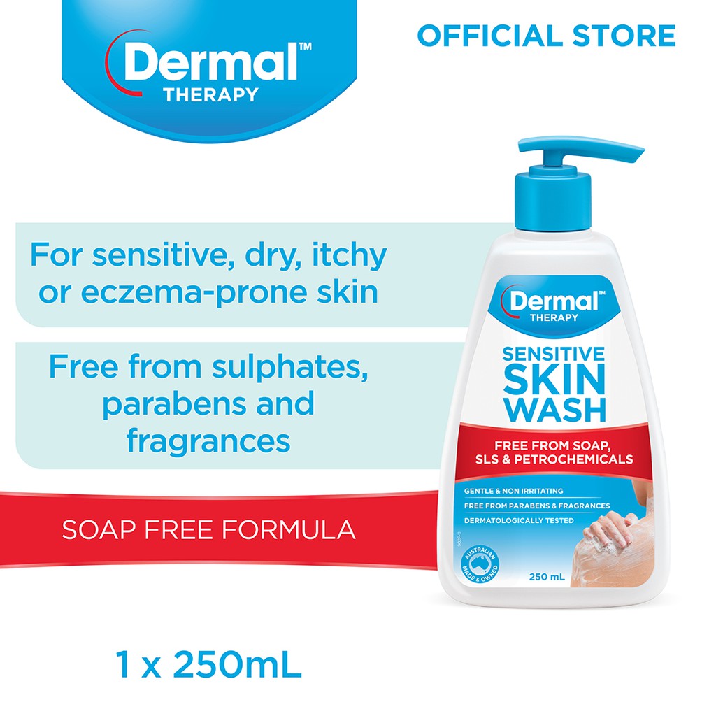 Dermal Therapy Sensitive Skin Wash 250ml Shopee Singapore