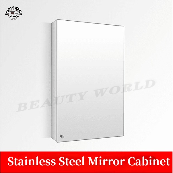 [SG Seller]Stainless Steel Mirror bathroom storage mirror