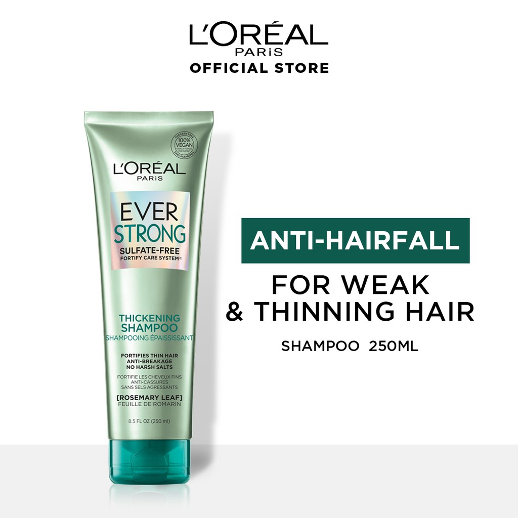 L'Oreal Paris EverStrong Thickening Shampoo and Conditioner 250ml For