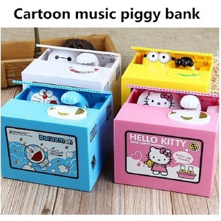 Hello Kitty Cute Steal Coin Music Bank Money Saving Box Gift #6