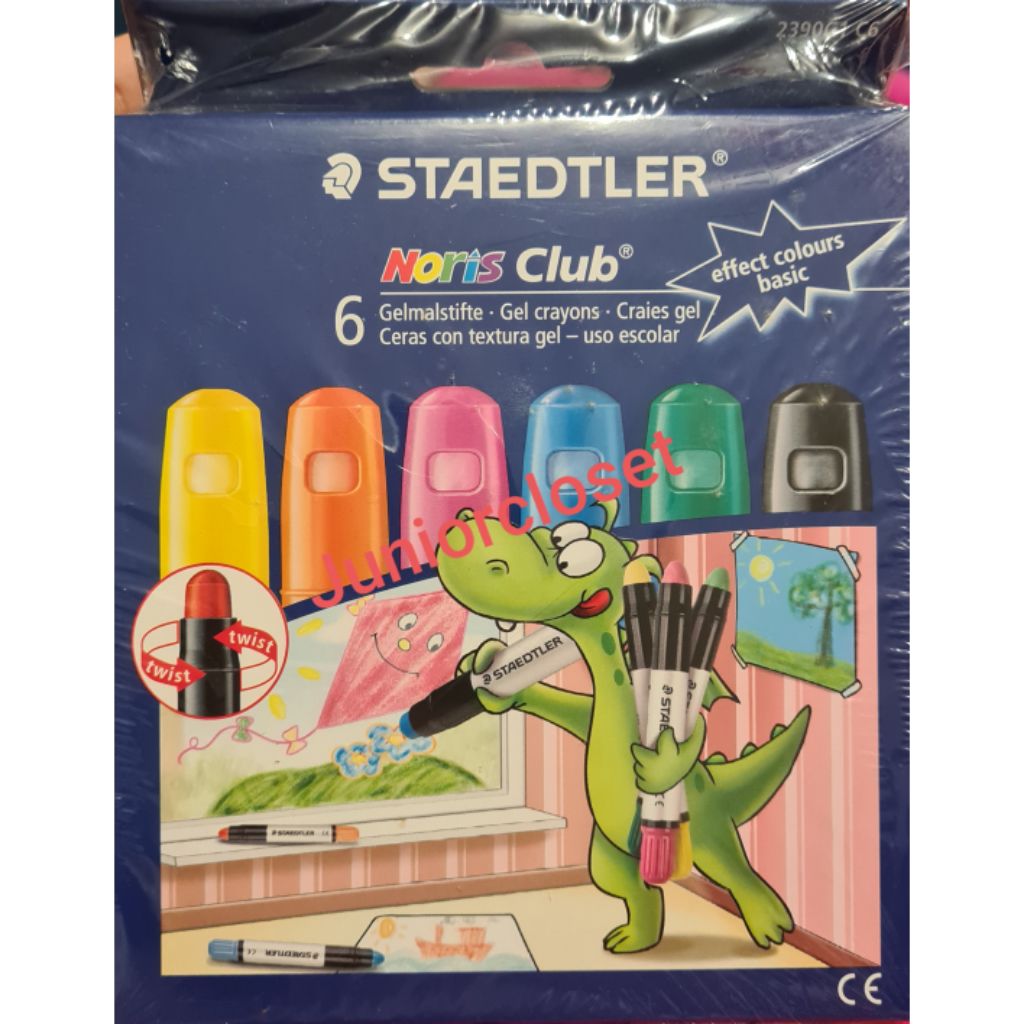 Authentic Staedtler Noris Club 6 Gel Crayons 2390g1 C6 Shopee Singapore