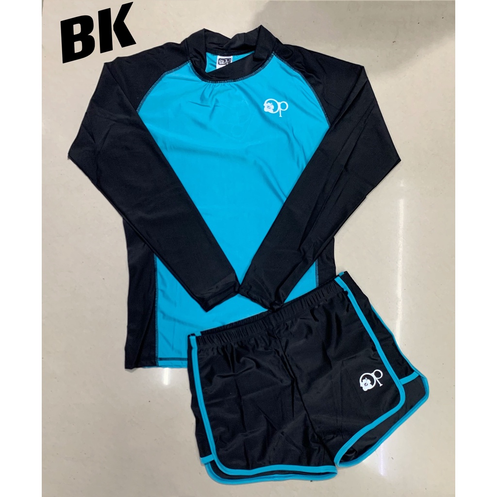 women longsleeves rush guard Terno For Women Swimwear Rushguard Stretchable