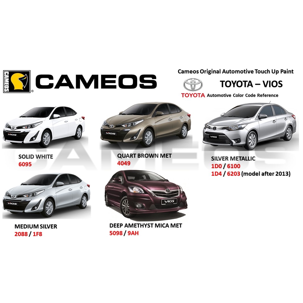 Shop Malaysia Toyota Vios Paint Repair Kit Car Touch Up Paint Scratch Removal Cameos Combo Set Automotive Paint Shopee Singapore