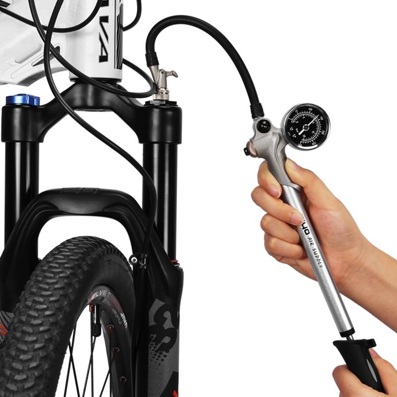 bike hand pump with gauge