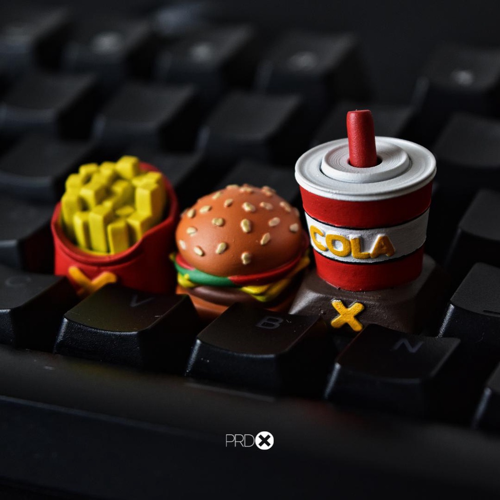 Prdx Artisan Fast Food Collection Keycaps Shopee Singapore