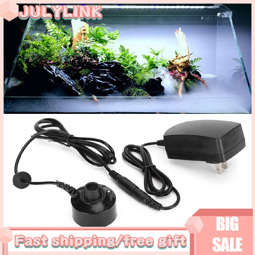Julylink Fish Tank Fog Maker Aquarium Ultrasonic Mist Fogger Water 