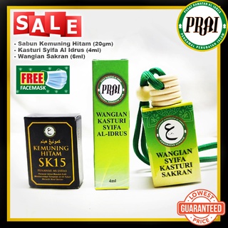 Image of Pkpd Sale! Al Idrus Rasat Center - Black Kemuning Soap Sk15 & Kasturi Syifa Al Idrus & Kasturi Sakran Fence