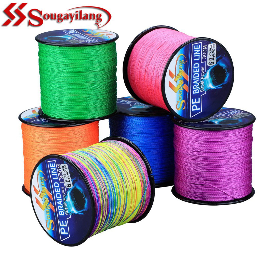 Abrasion Resistant FISHARE PE 4 & 8 Strands Braided Fishing Line 10 20 30 40 50 LB Sensitive Braided Lines Super Performance and Cost-Effective 