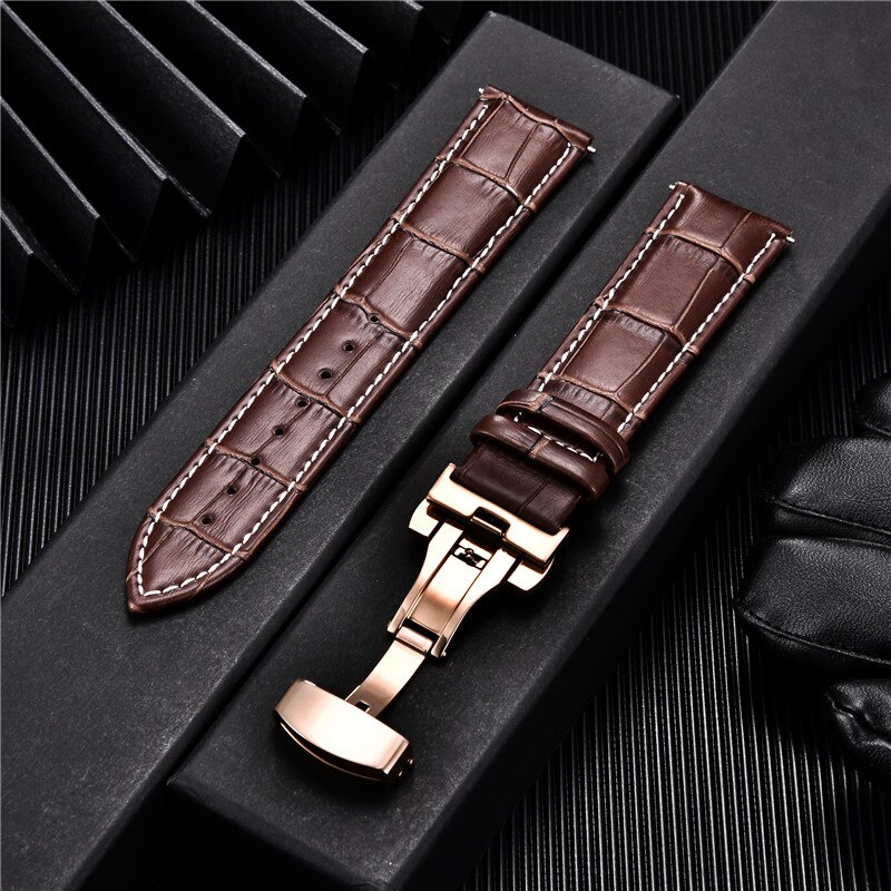 leather buckle watch band