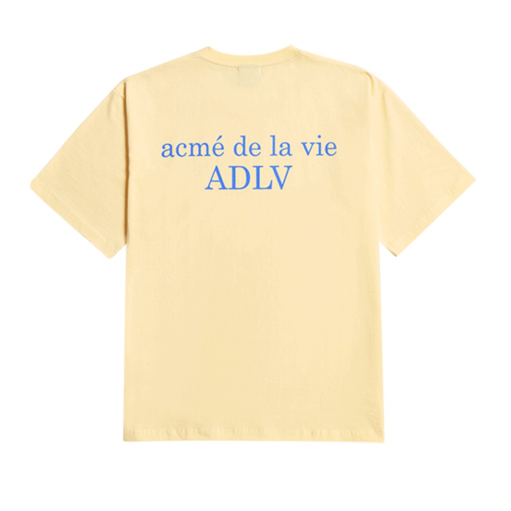 Acme De La Vie (ADLV) Signature Light Yellow Basic Tee Shirt | Shopee