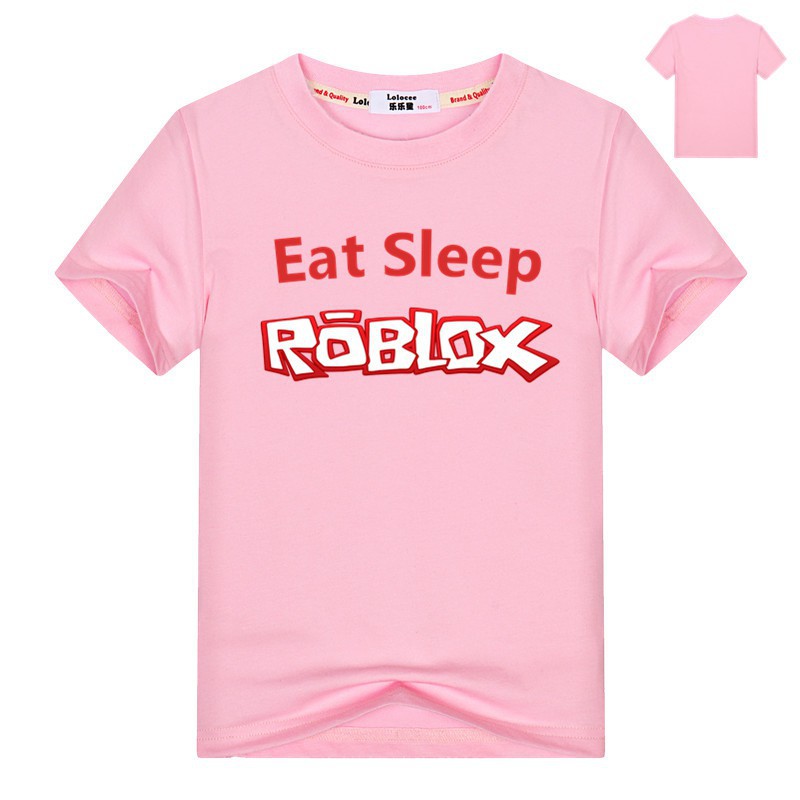 Boys Funny Tee Kids Eatsleep Roblox T Shirt Youth Summer Short Sleeve Tops Gift Tee Shirt 3 14years - eat sleep roblox t shirt products t shirt mens tops