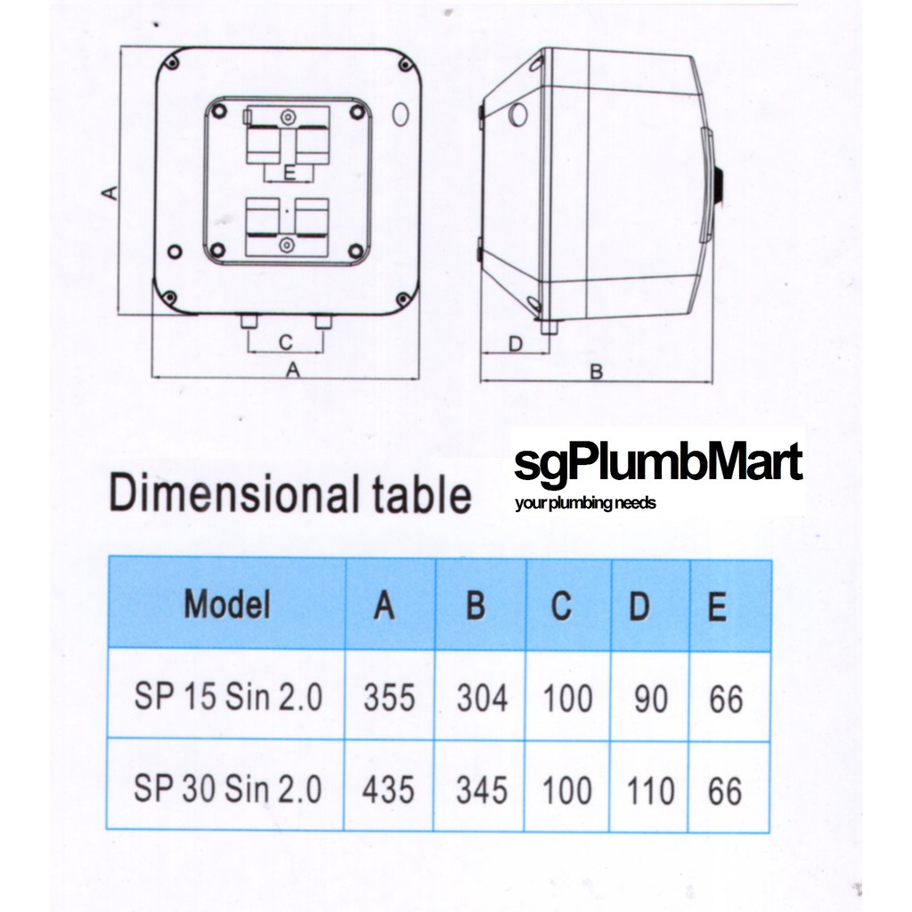 Rubine x sgPlumbMart SP15 Storage Water Heater Sphere 15 Liters