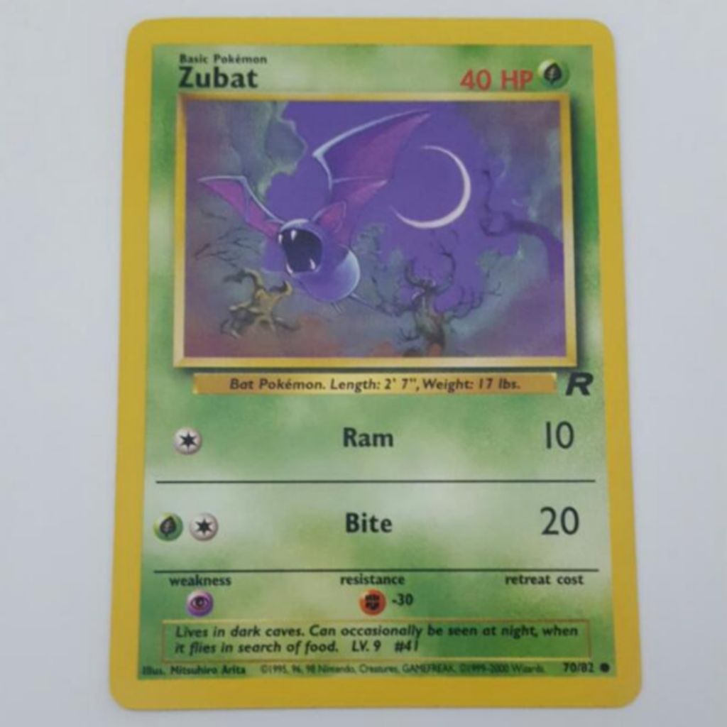 Zubat Pokemon Trading Card Shopee Singapore