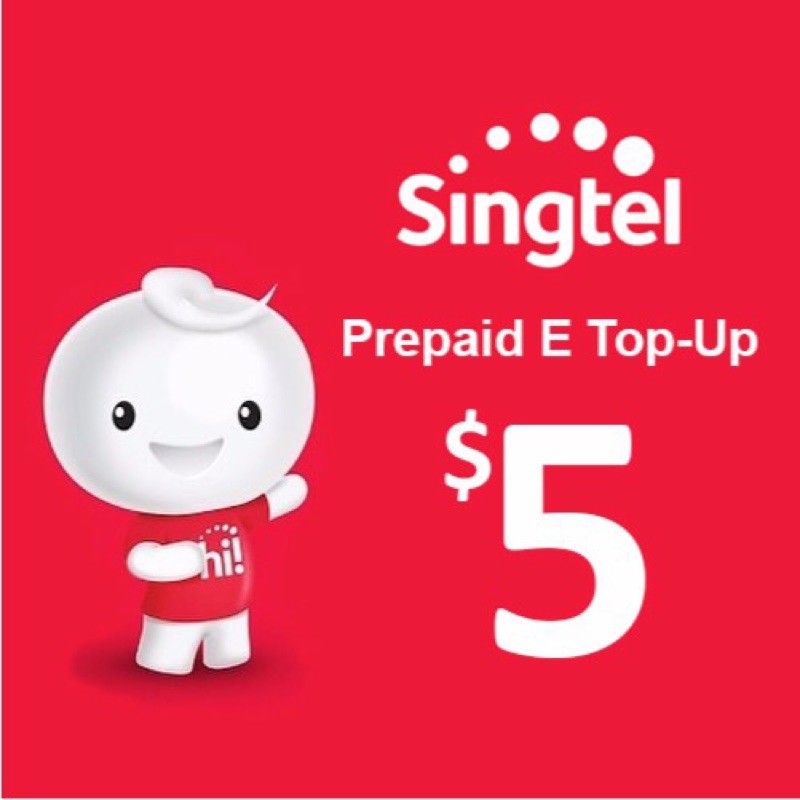 Singtel Prepaid E-Top Up Main $5 | Shopee Singapore