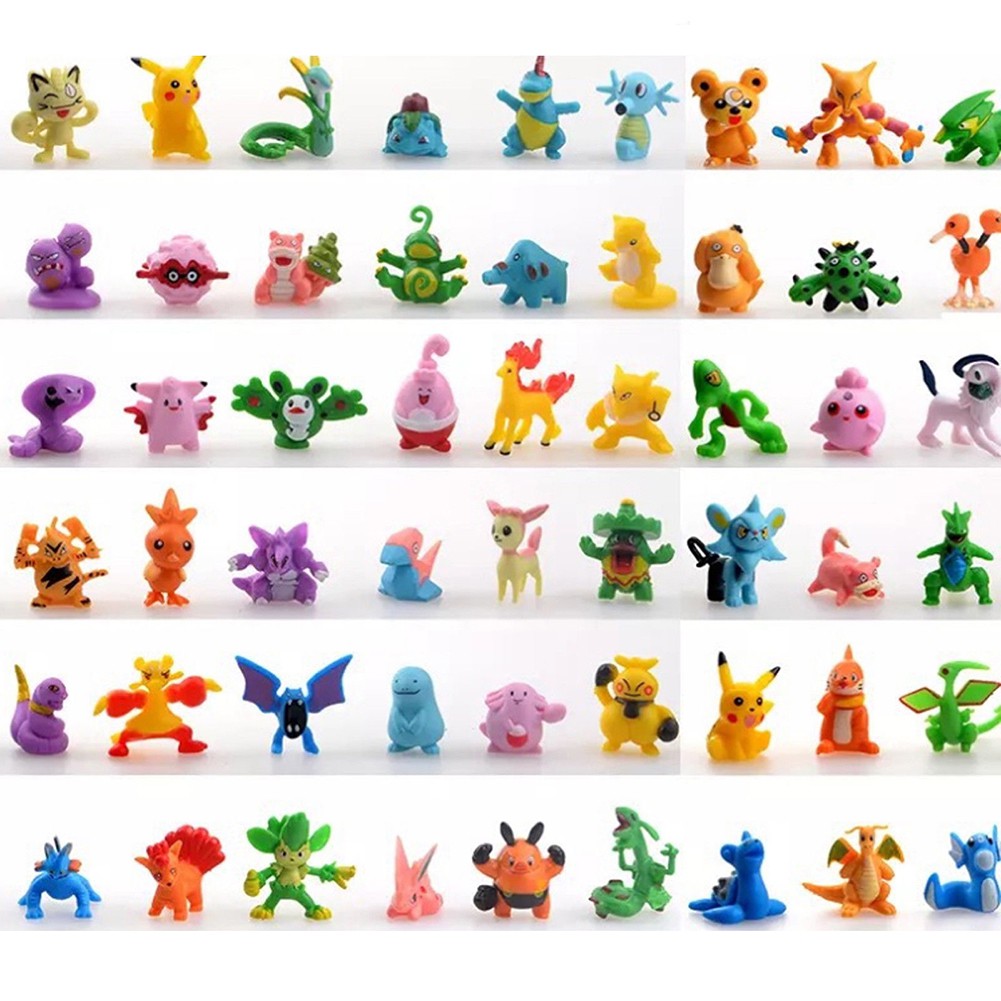 NEW 144pcs Pokemon Toy Set Mini Action 