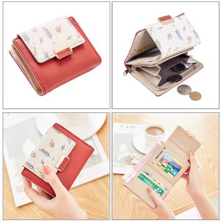 Image of thu nhỏ Fashion Women Wallet Small Short Fold Purse Printing Contrast color Female Coin Purse  Pocket #7