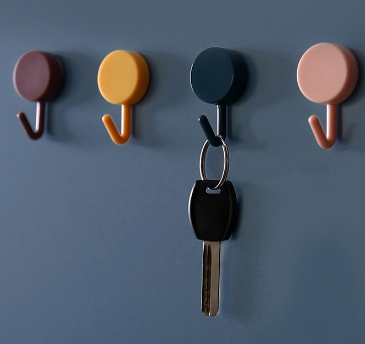 5PCS!!!Sticky Hook Lovely Creative Hooks Are Decorated and Stuck Punch