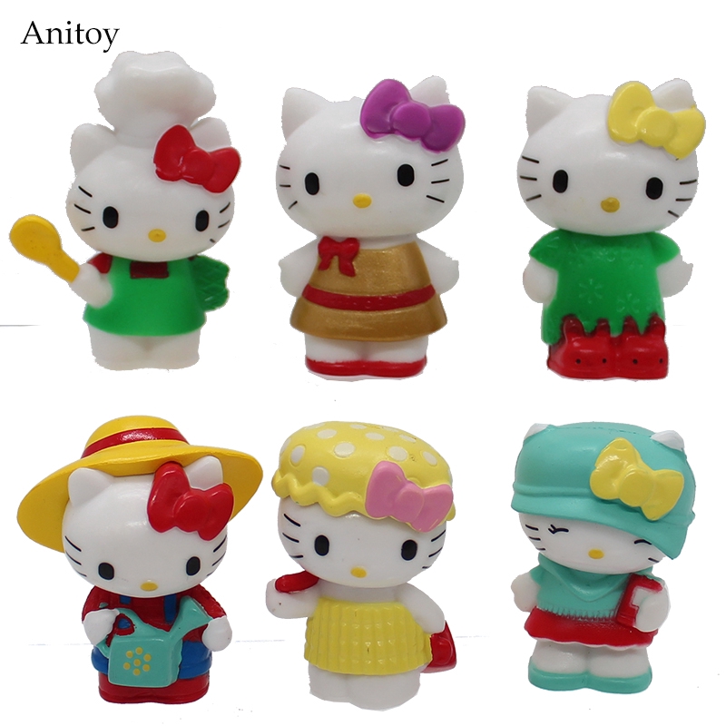 hello kitty collectible figure set
