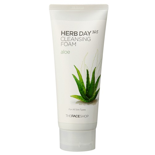 the face shop herb day 365 cleansing foam