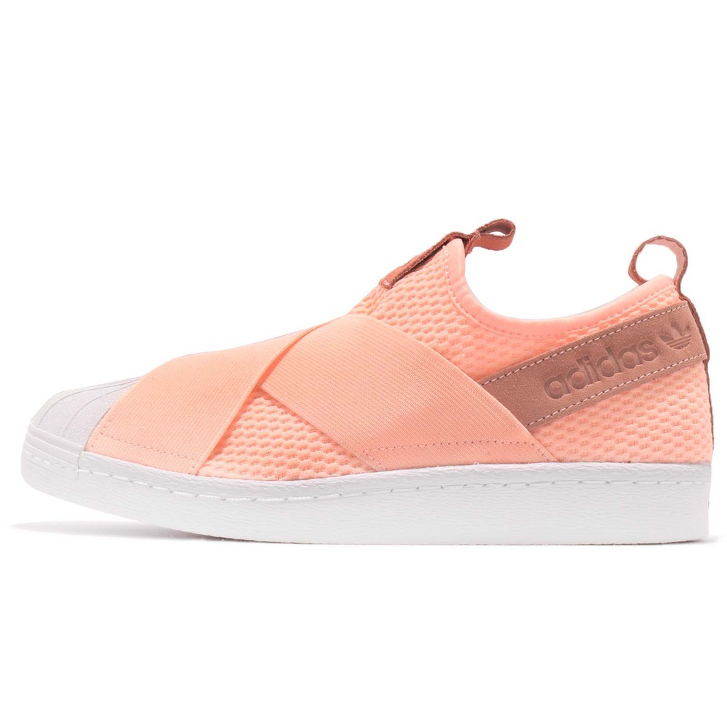 adidas superstar slip on orange