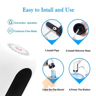 [SG] Electric Automatic Water Dispenser Pump Smart Rechargeable USB Charging Automatic Drinking Water Bottle Pump #7