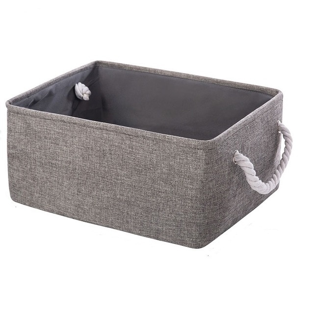 Playing Room Bedroom Entryway Living Room,Grey,2 Packs Office Fabric Foldable Storage Cube Box,Closet Organizer,Nursery Hamper Basket with Handle for Home Zonyon Storage Bin with Lid 