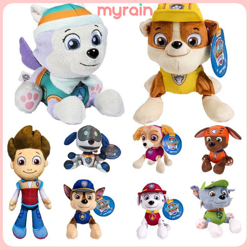 PAW PATROL Plush Dogs PUP SKYE ZUMA Stuffed Doll Ryder Marshall Rubble ...