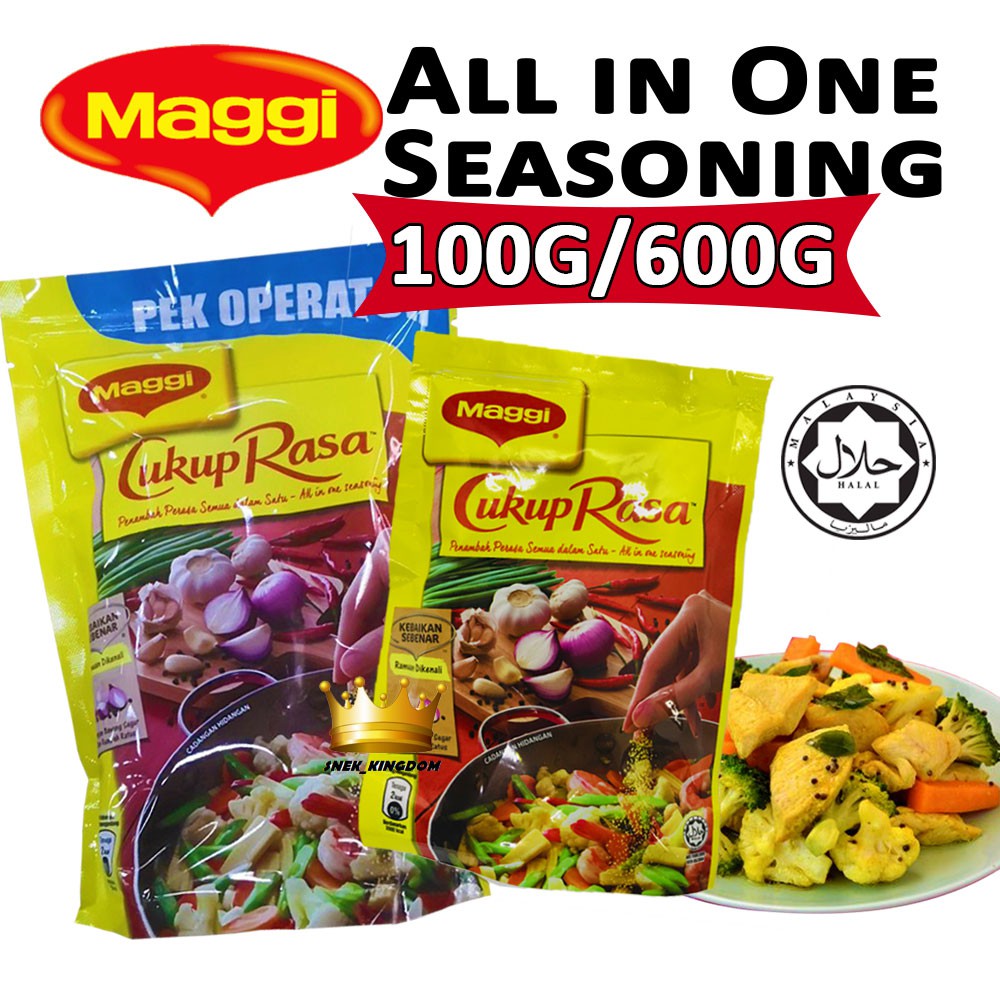 Shop Malaysia Maggi Taste All In One Seasoning 100g 600g All In 1 Halal Fried Rice Sensing Material Shopee Singapore