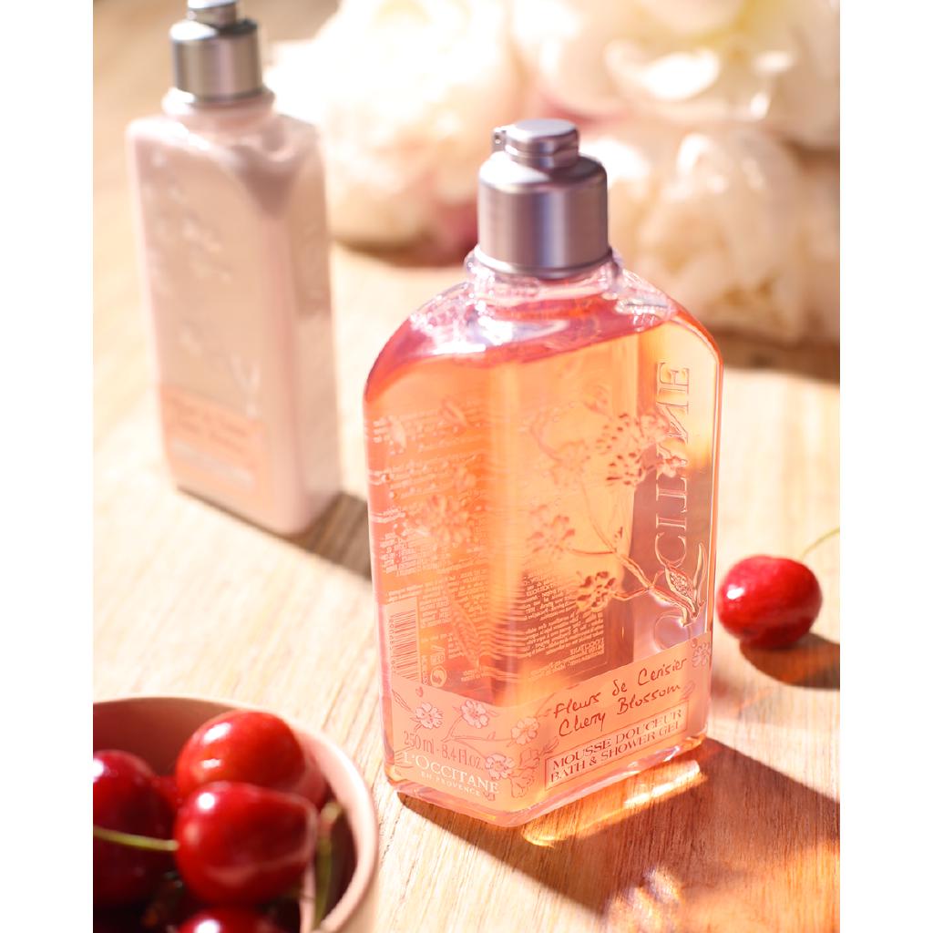 L'OCCITANE Cherry Blossom Bath & Shower Gel (250ml) Shopee Singapore