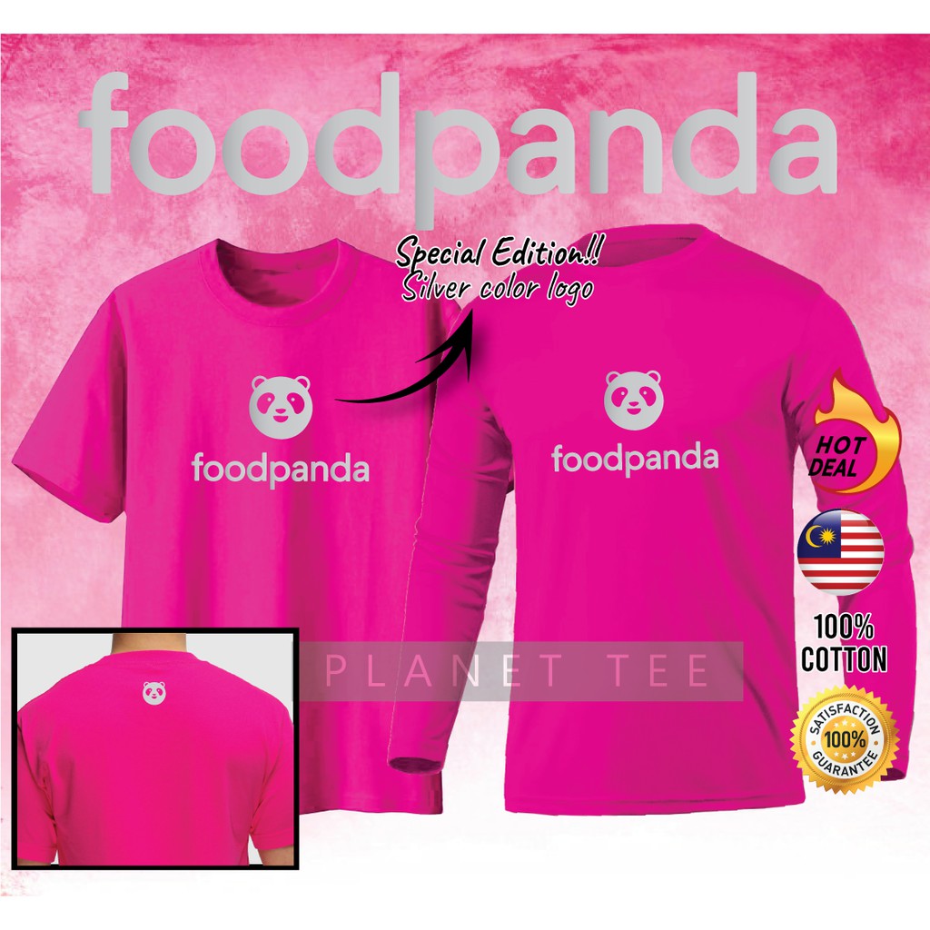 Shop Malaysia Baju Food Panda With Silver Logo Special Edition Tshirt Xs 5xl Rider Frontliner Shopee Singapore