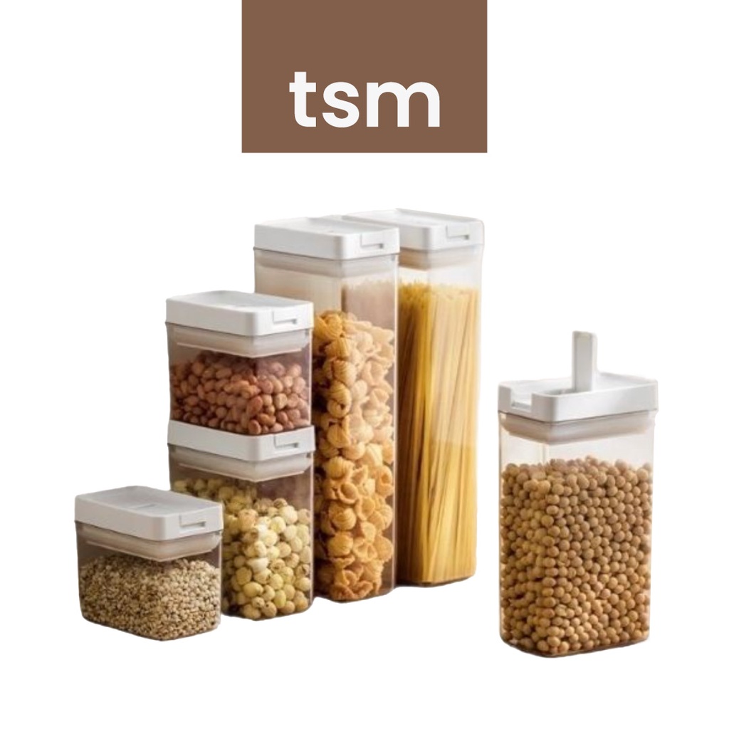 TSM Airtight Plastic Container Food Storage Container Cookie Container Spice Container