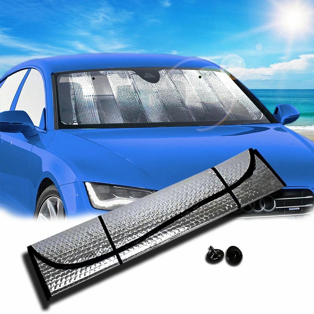 Retow The Office Car Truck Front Windshield Sunshade,Pearl Aluminum Flm Folding Front Windshield Sun Shade,Blocks UV Rays Sun Visor Protector,Keeps Your Vehicle Cool 28x51 inch 