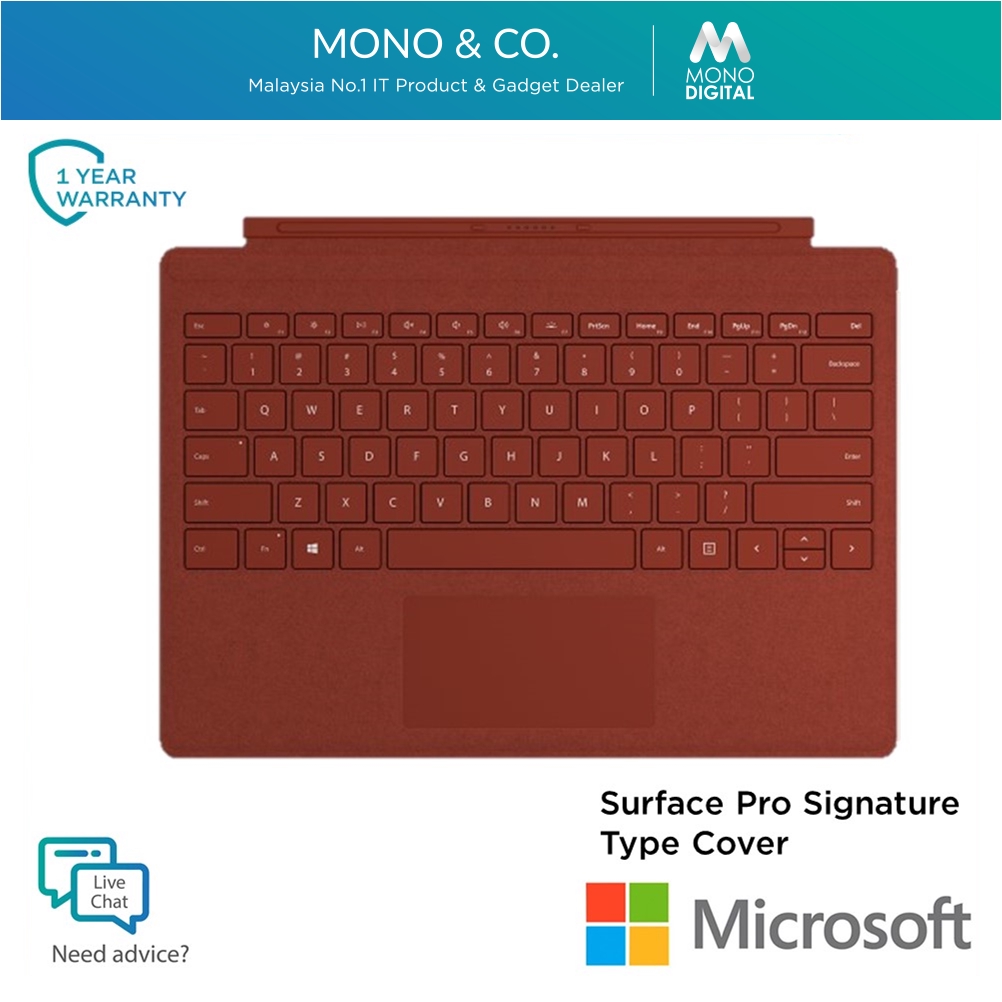 Microsoft Surface Pro Signature Type Cover For Surface Pro Shopee Singapore