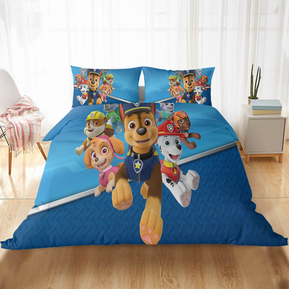 GR] Paw Patrol 3in1 Bedsheet Set Single Double Queen Size Bed Sheet Cartoon  Character Bedroom Comfortable Washable Pil | Shopee Singapore