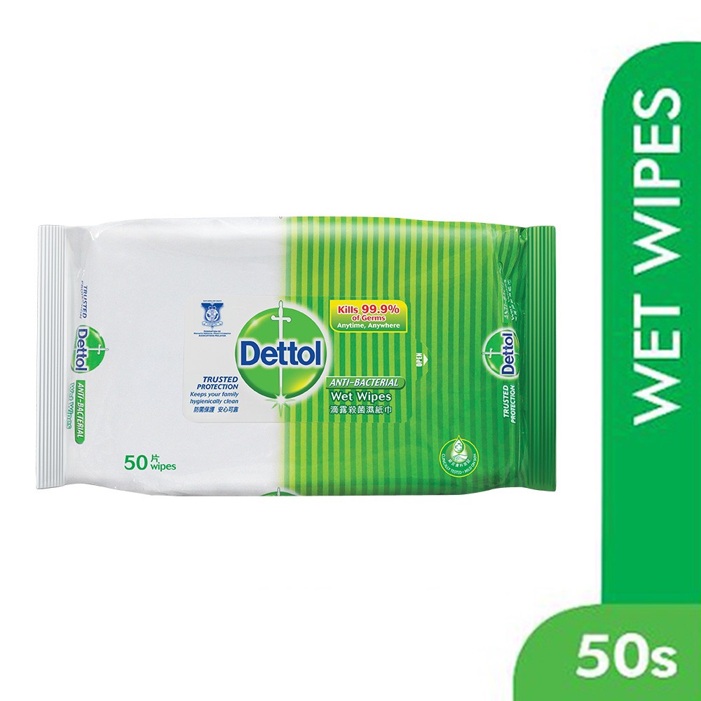 DETTOL ANTI-BACTERIAL Wet Wipes - 50pcs