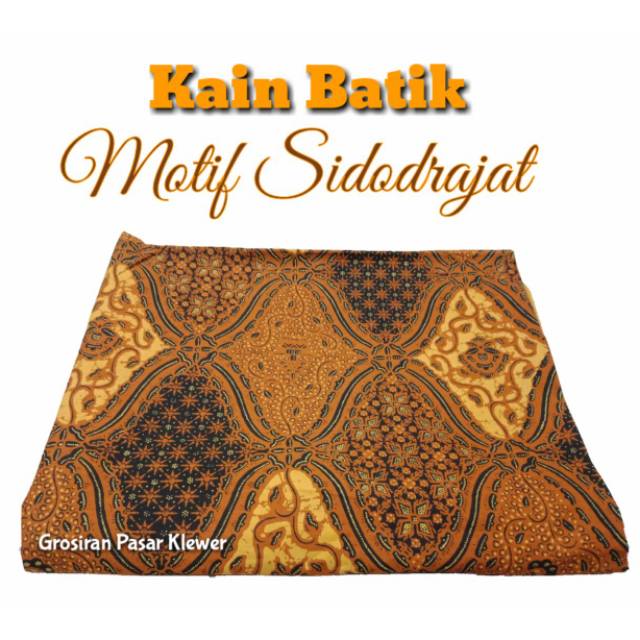 SIDODRAJAT MOTIF Batik  Fabric Pulled Jarik Fabric Sarimbit  