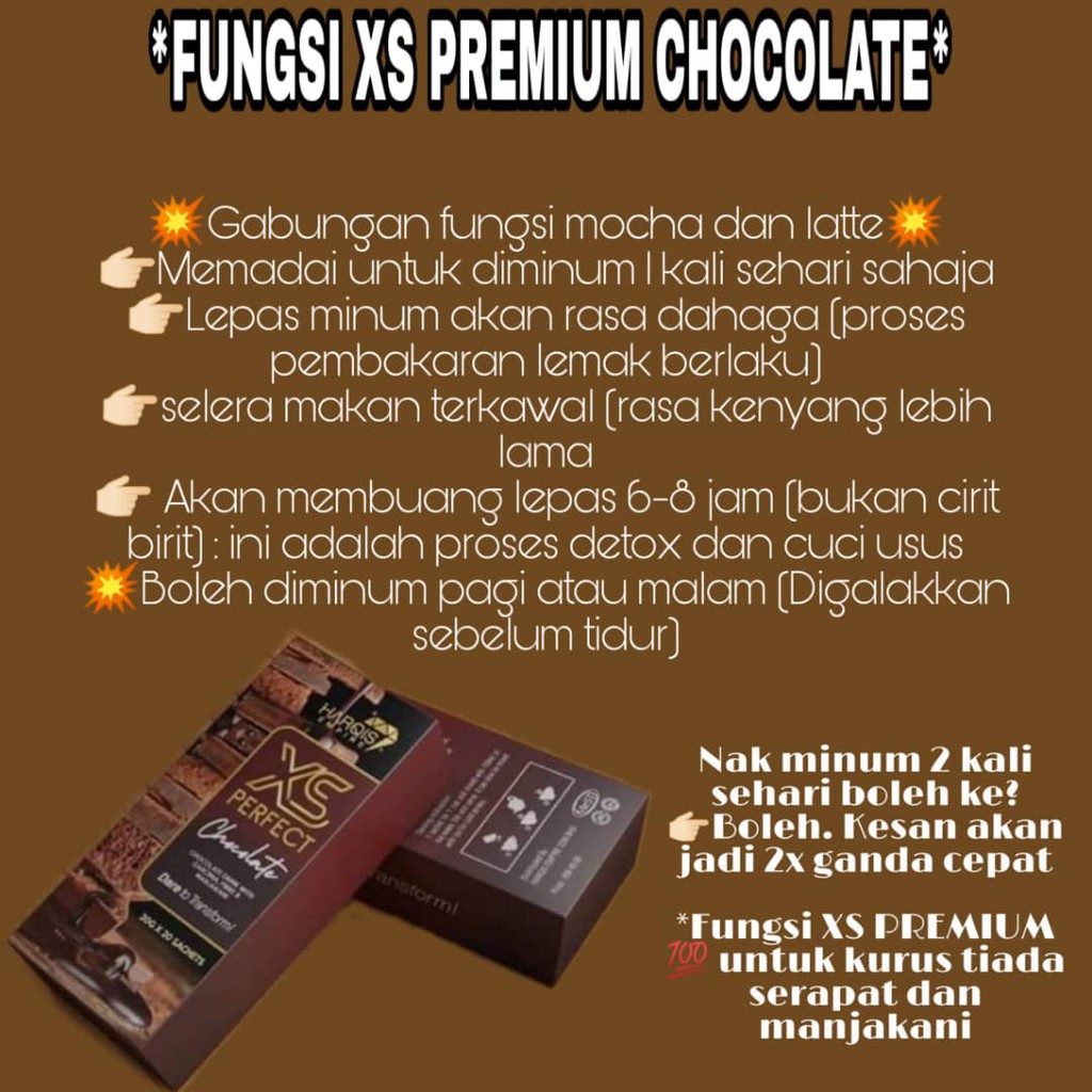 Xs Premium Chocolate Caramel Cappucino Hazelnut Latte Original Hq Shopee Singapore