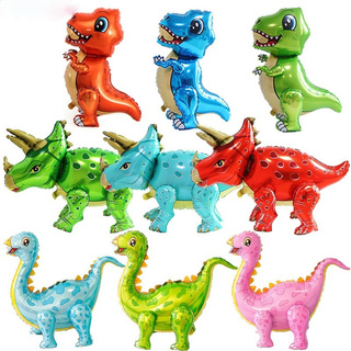 4D Dinosaur Foil Balloons Cartoon Unicorn Ballons Kids Birthday Animal Globos Baby Shower Party Decoration Supplies #1