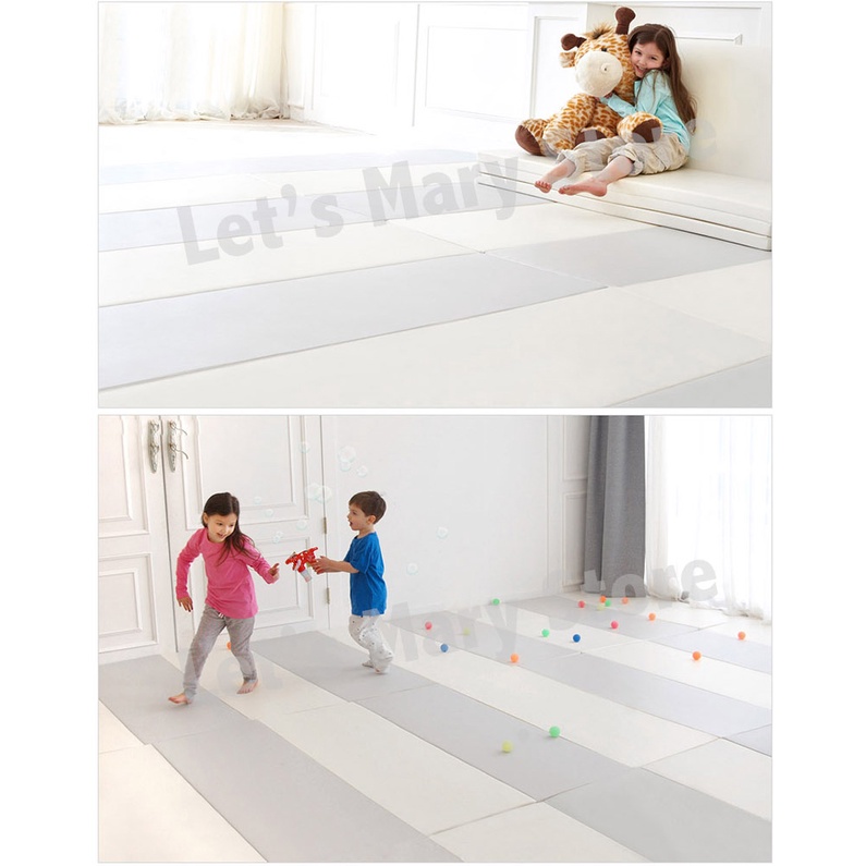 Folding Playmat 4 Fold _ 1x2(m) / baby protection / foldable / Korea Authentic by Let's Mary Store