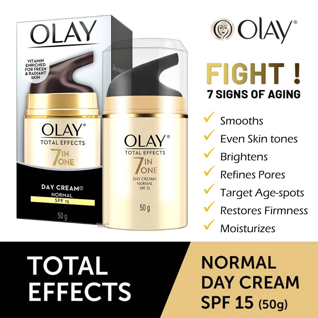 Olay Total Effects 7in1 AntiAging Daily Face Moisturizer. Shopee