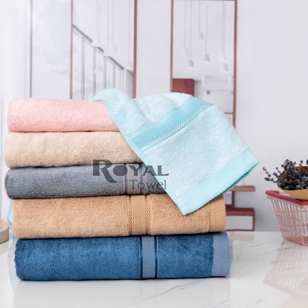 Khăn tắm sợi tre Royal Towel 60x120cm thấm hút tốt, không đổ lông, không ra màu