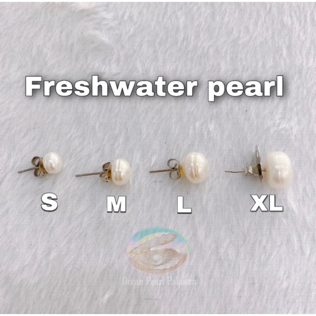 AQUAPEARL Palawan Freshwater Pearl Earring Ordinary Stud