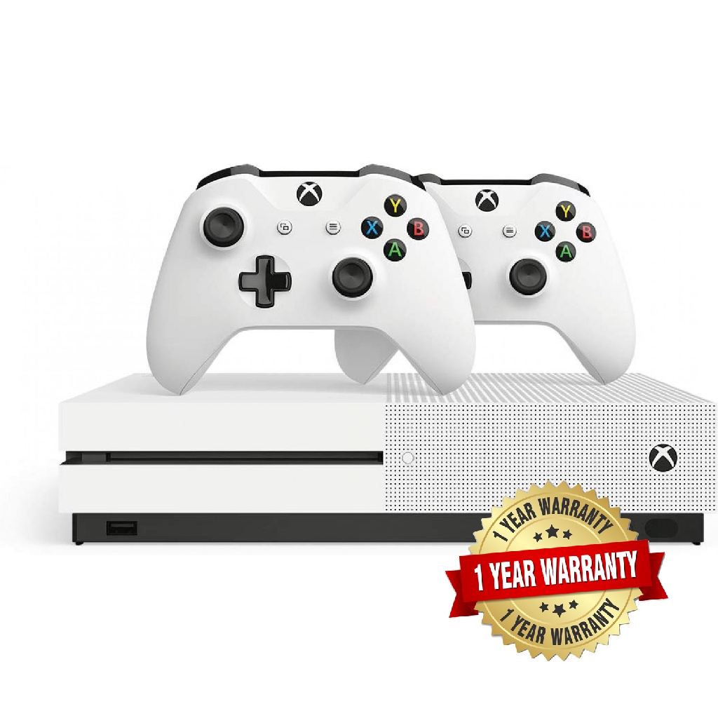 Xbox One S 1tb Console With 2 Controllers Bundle With 1 Year Warranty By Singapore Microsoft Shopee Singapore