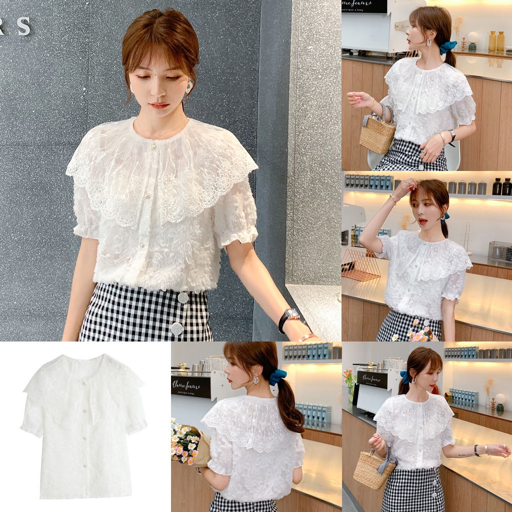 lace chiffon top