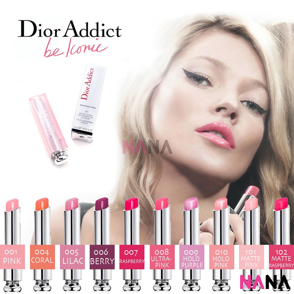 Dior Addict Lip Glow Color Awakening Lip Balm 3 5g 0 12oz 001 004 Shopee Singapore