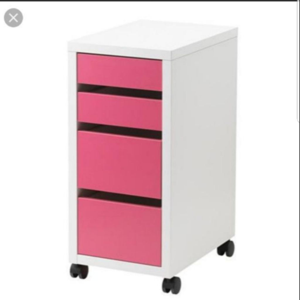 12 12 Sale Ikea Micke 4 Tier Drawer Limited Edition Color Shopee