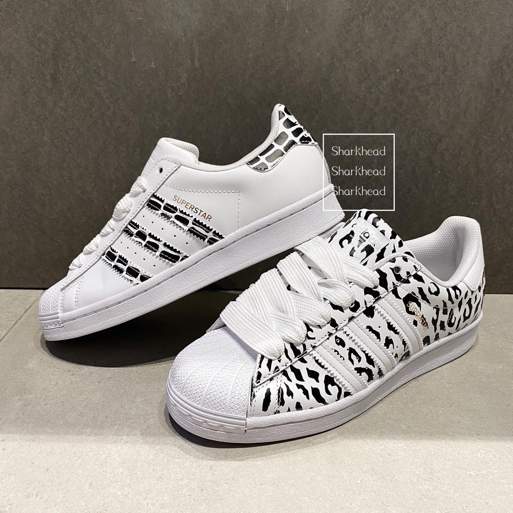 superstar adidas leopard