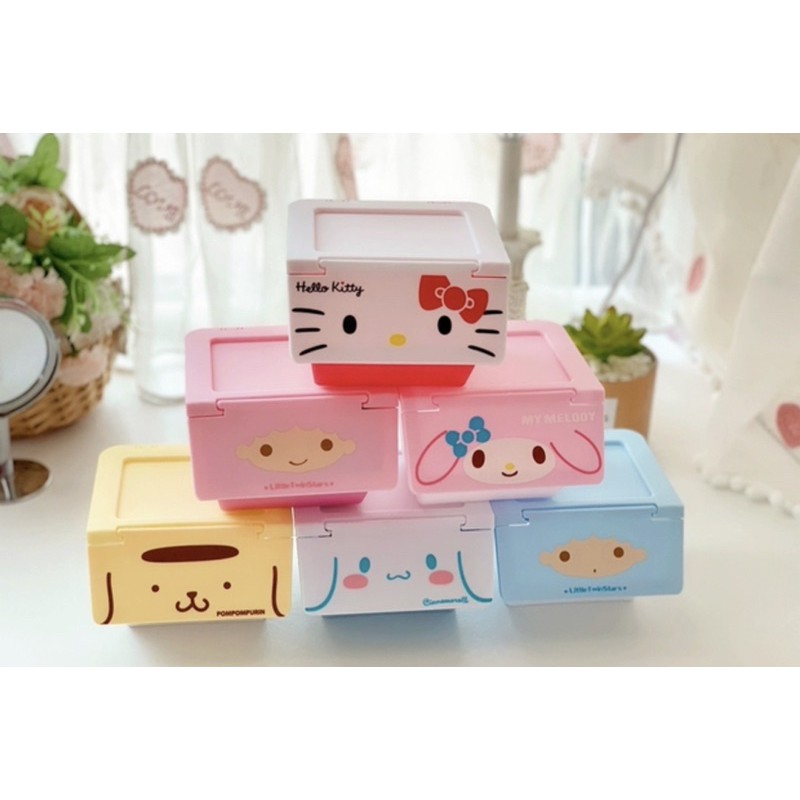 Mini Stackable Hello Kitty Storage Box / My Melody / Pompompurin /  Cinnamoroll | Shopee Singapore